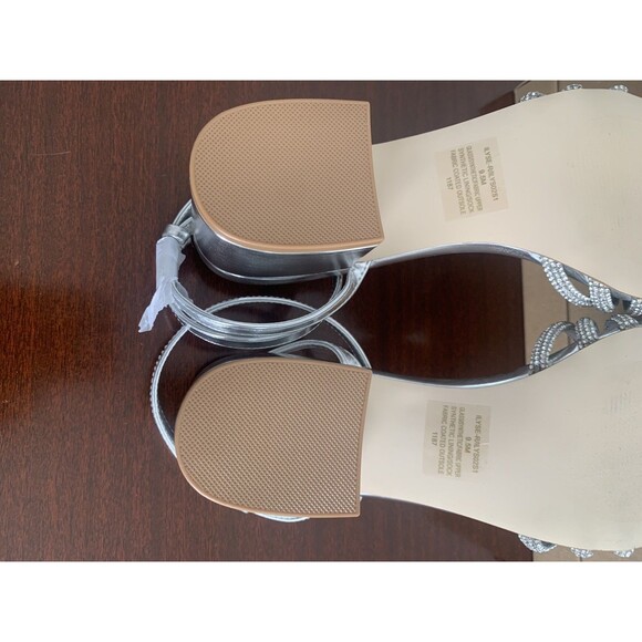 strappy silver dress sandals Mostsola Women's Platform Wedge Sandals Sparkly Strappy Open Toe Party Prom Dress Shoes Elegant Ankle Strap Chunky Heels Silver Size 8